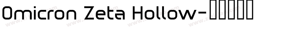 Omicron Zeta Hollow字体转换